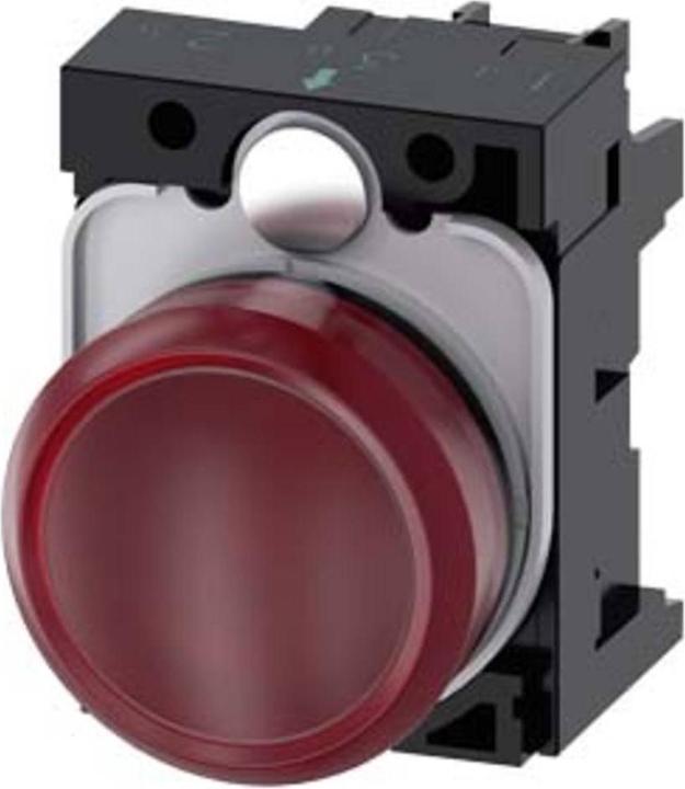 Actual product image Siemens Indicator lamp complete 1f LED AC rnd high 3SU1103-6AA20-1AA0