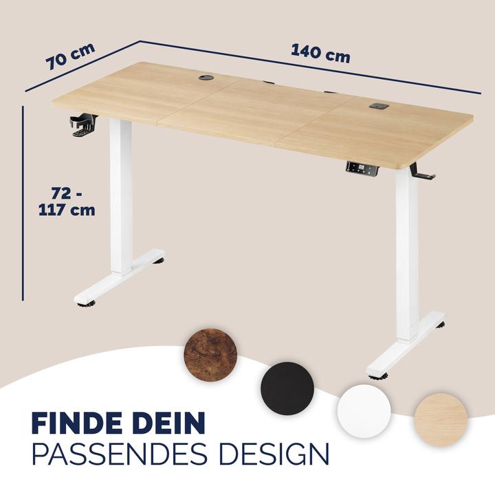 Image du produit Casaria Bureau électrique (140 x 60 cm)