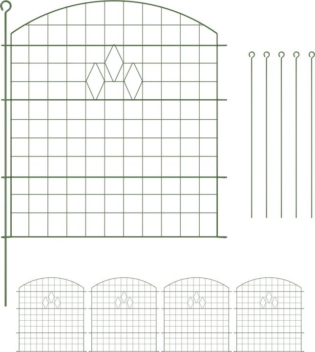 Actual product image Relaxdays 5x pond rail
