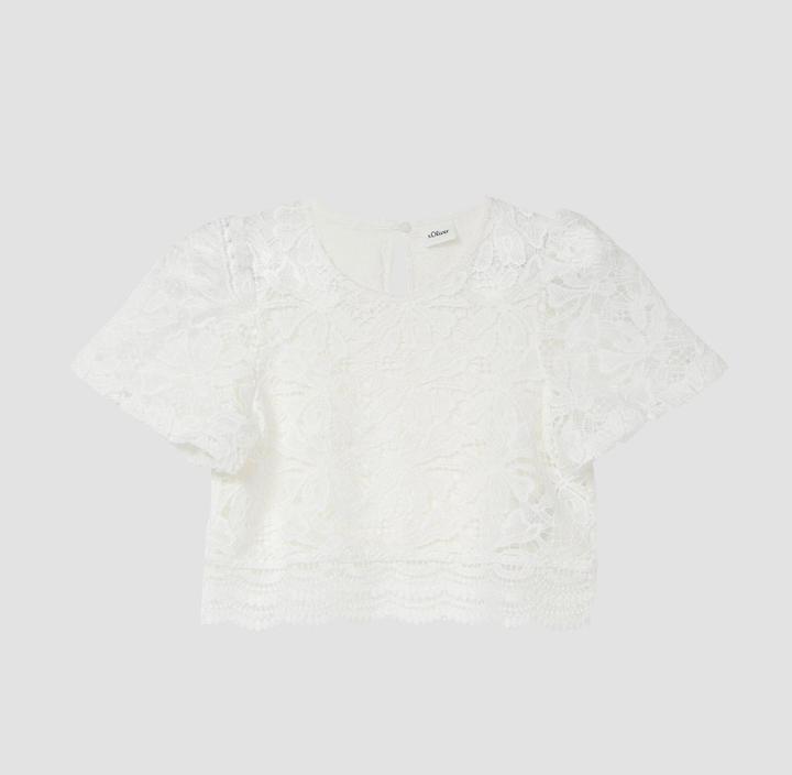 Immagine prodotto s.Oliver Bluse Spitzenbluse im Boxy Fit (146, 152)