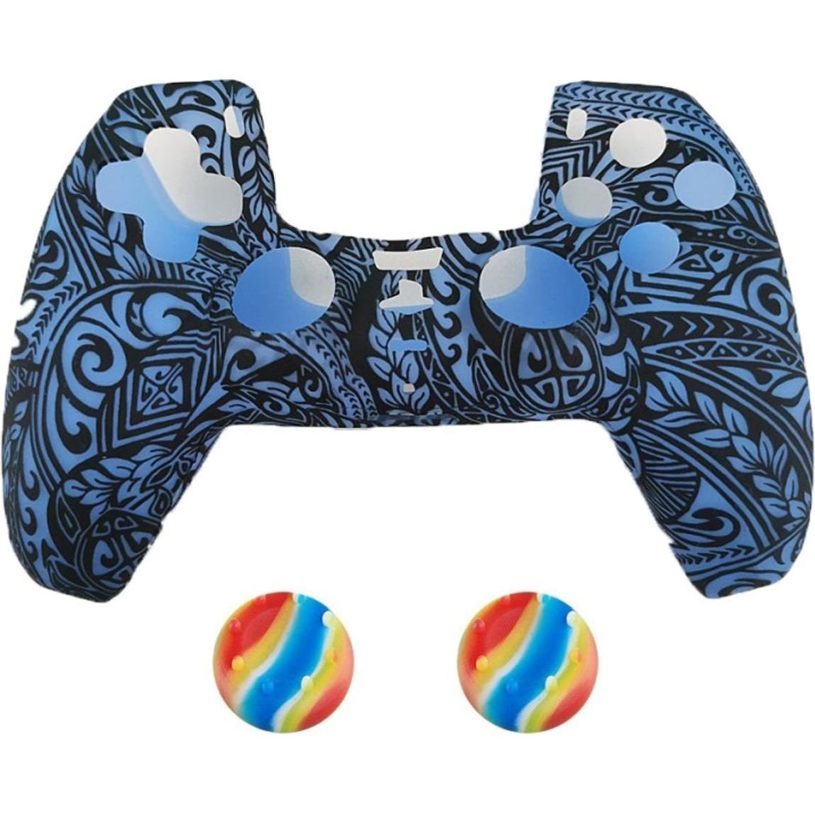 Thumbnail - König Design 2 x Schutzhülle für Playstation 5 DualSense Controller Skin Silikon Schutz Motiv (Playstation Classic), Gam...