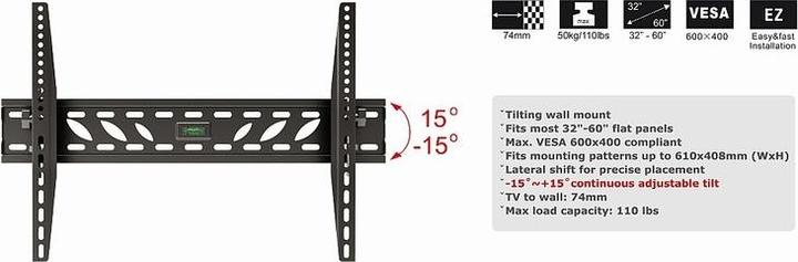 Produktbild Opticum Wand Halter AX Strong Prima (Wand, 60", 50 kg)