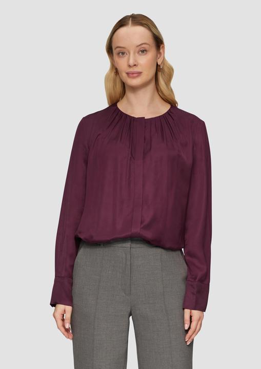 Produktbild S.Oliver Bluse Elegante Bluse mit verdeckter Knopfleiste (48)