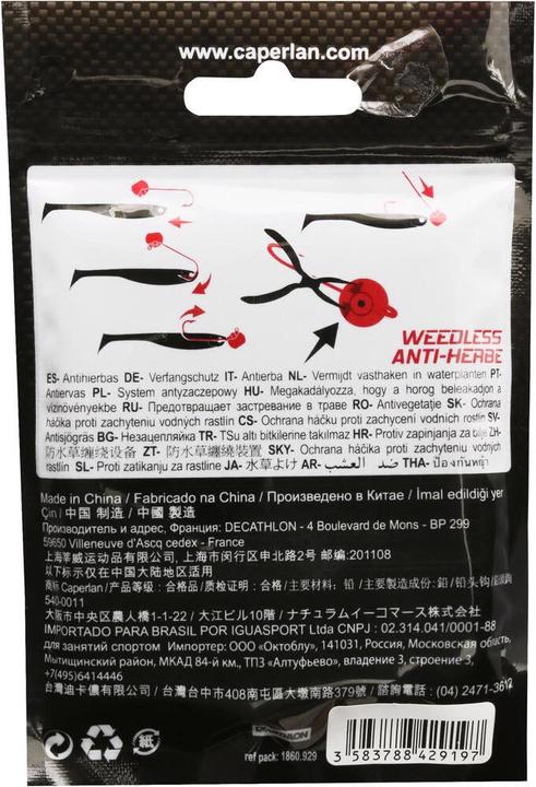 Immagine prodotto Caperlan Testa di piombo Testa di diga rotonda 5 g 4 pz.