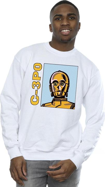 Immagine prodotto Star Wars C3PO Line Art Felpa Uomo (S)