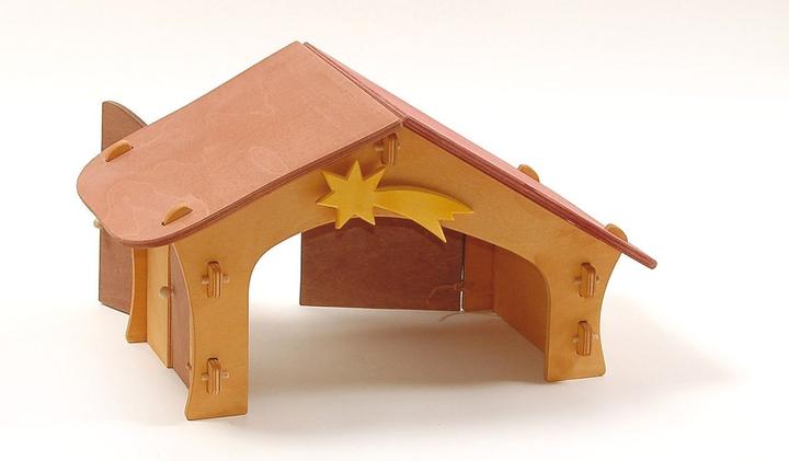Image du produit Ostheimer Kerststal met ster + vogelbord