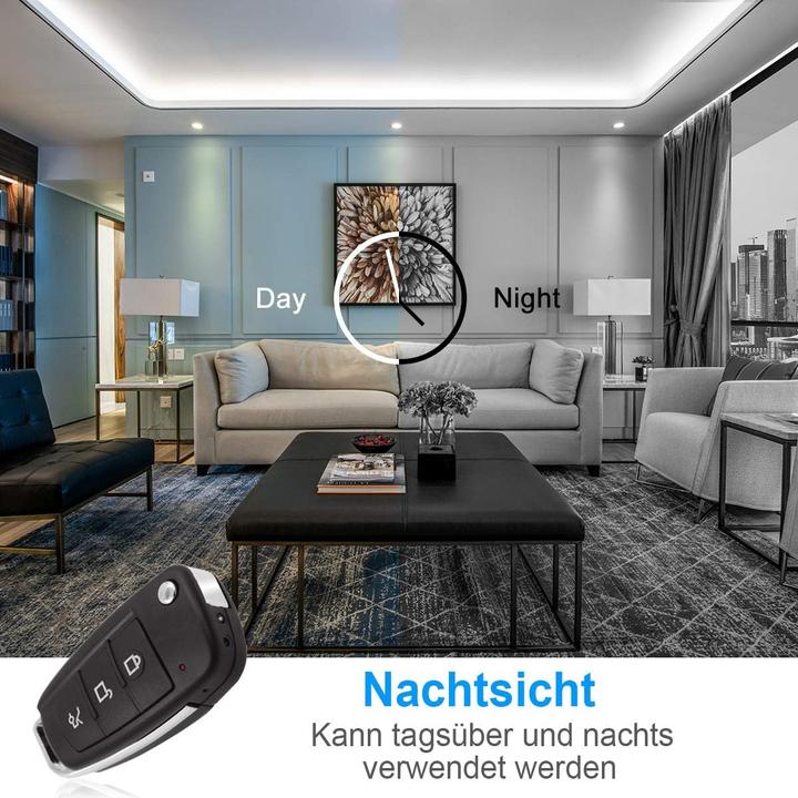 Produktbild Kamrea Versteckte Mini Überwachungskamera mit Bewegungserkennung (1920 x 1080 Pixels)