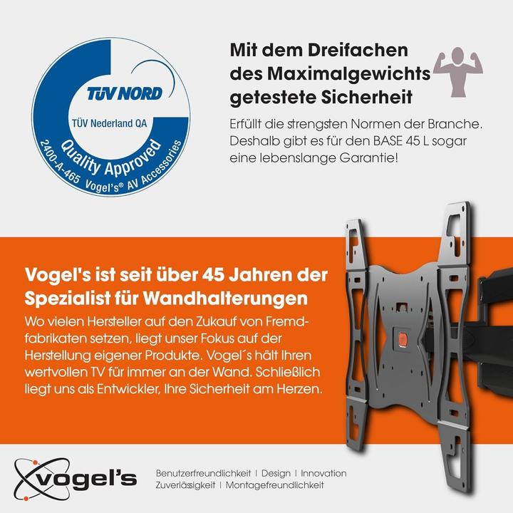 Image du produit Vogels Base 45 L (Mur, 65", 45 kg)