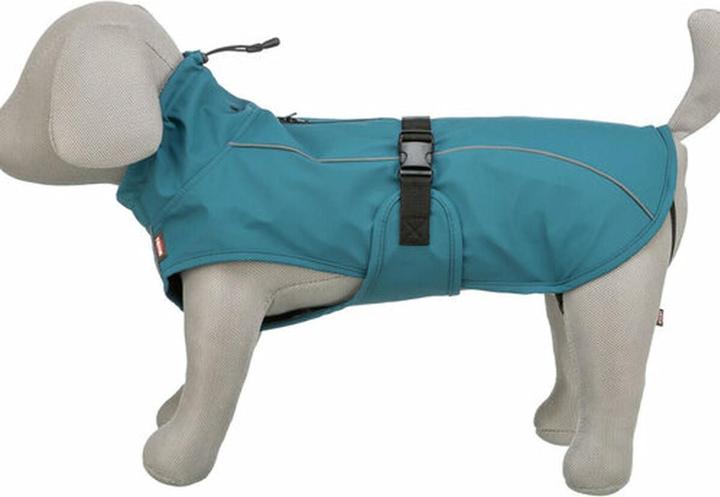 Actual product image Trixie Regenjas Hond Vimy Petrol (S, Dog coat)