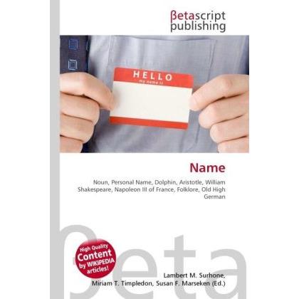 Name, Fachbücher