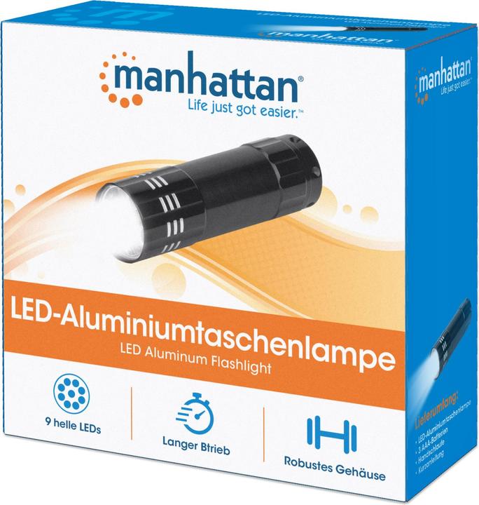 Image du produit Manhattan Lampe de poche LED en aluminium (8.50 cm, 45 lm)