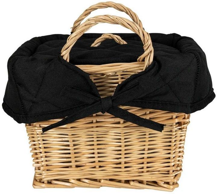 Actual product image Nouvel Black bread and potato basket, wicker, 21 x 21 x 15 cm