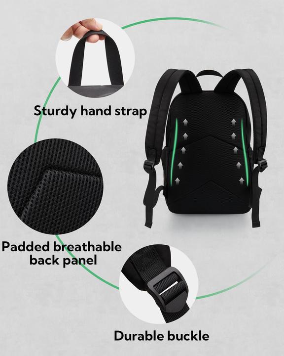 Produktbild Only-Bags.Store Leichter Schulrucksack Rucksack: lässige Schultasche mit Laptopfach Wanderrucksack (20 l)