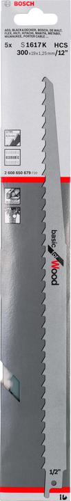 Produktbild Bosch Professional Zubehör Säbelsägeblatt S 1617 K, Basic for Wood, 5er-Pack