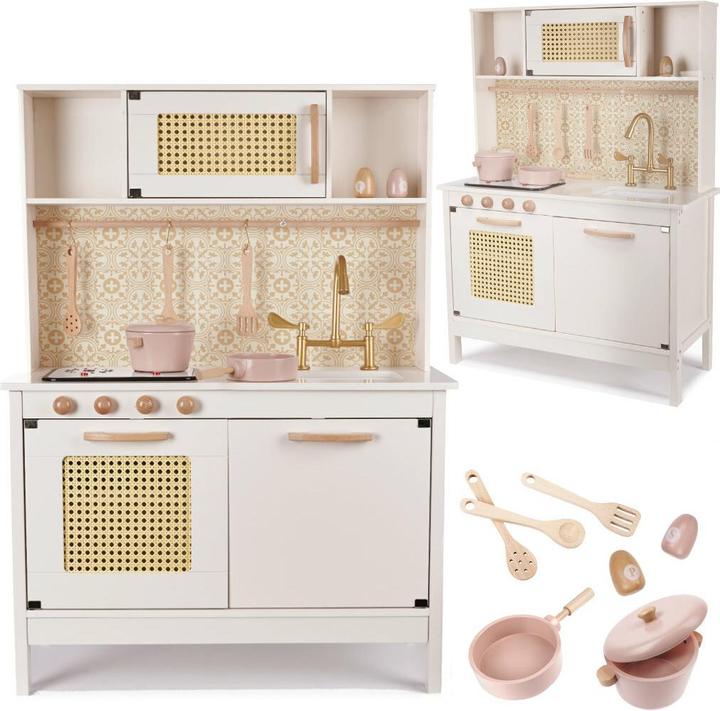 Ikonka Cucina in stile retrò con accessori boho