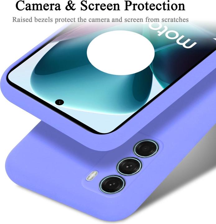 Actual product image Cadorabo TPU Liquid Silicone Case Cover for Motorola MOTO G200 5G (Motorola Moto G200 5G)