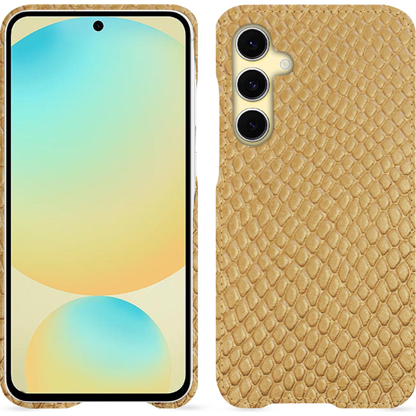 Noreve Lederschutzhülle (Samsung Galaxy S24 FE), Smartphone Hülle, Beige