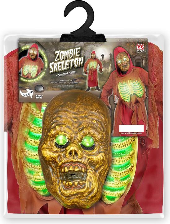 Produktbild Widmann Kostüm Zombieskelett Lichteffekt (164)