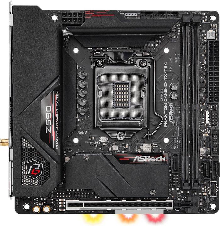 Actual product image AsRock Z590 Phantom Gaming (LGA 1200, Intel Z590, Mini-ITX)