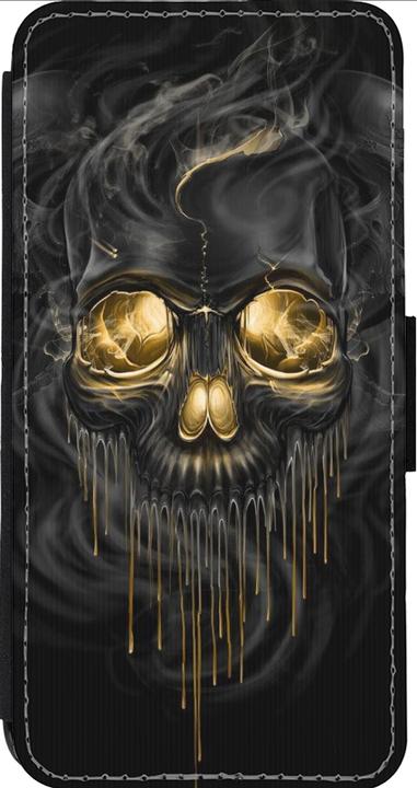 Produktbild PhoneLook Hülle Wallet schwarz Skull 02 (Apple iPhone 14 Pro Max)