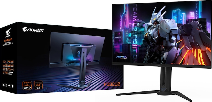 Actual product image Gigabyte Aorus FO32U2 (3840 x 2160 Pixels, 31.50")
