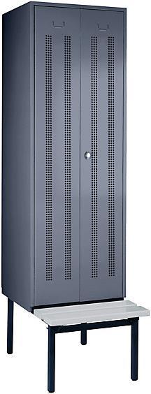 Actual product image Wolf Clothes locker with bench underneath (60 cm, 214 cm)