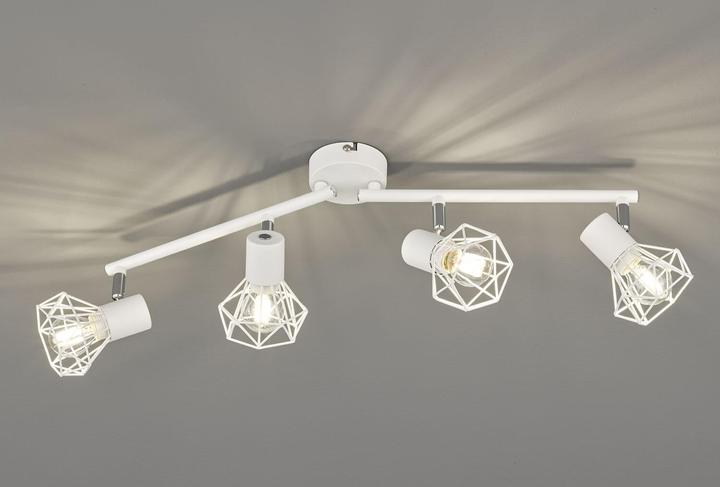 Produktbild Fischer & Honsel Honsel Ran Deckenbogen 4-fach E14 Drahtschirm weiss weiss 20393 (E14)