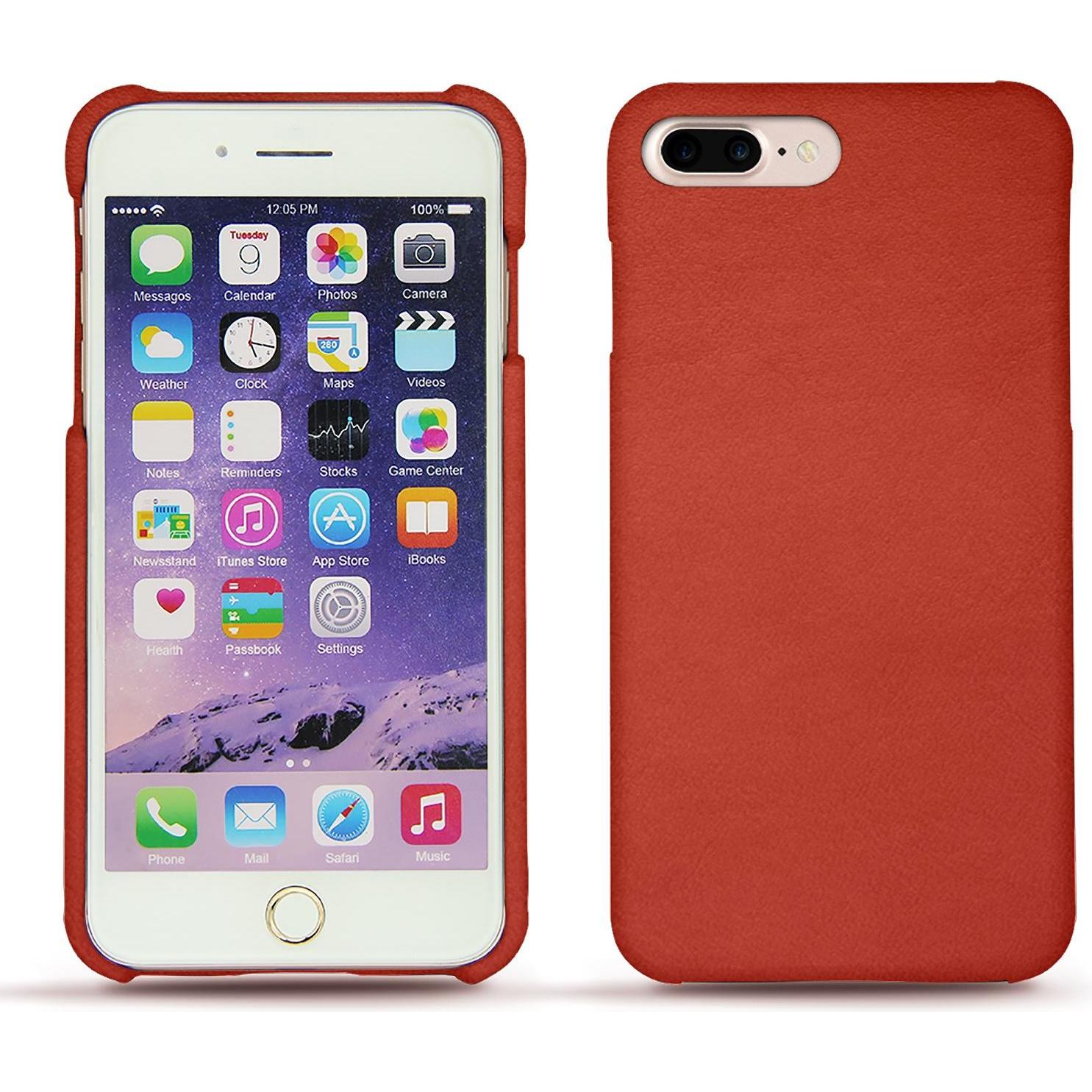 Noreve Lederschutzhülle (Apple iPhone 7 Plus), Smartphone Hülle, Orange