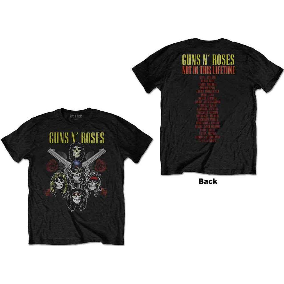 Guns N Roses, Uomini, Maglietta, Pistols & Roses, Nero, (L)