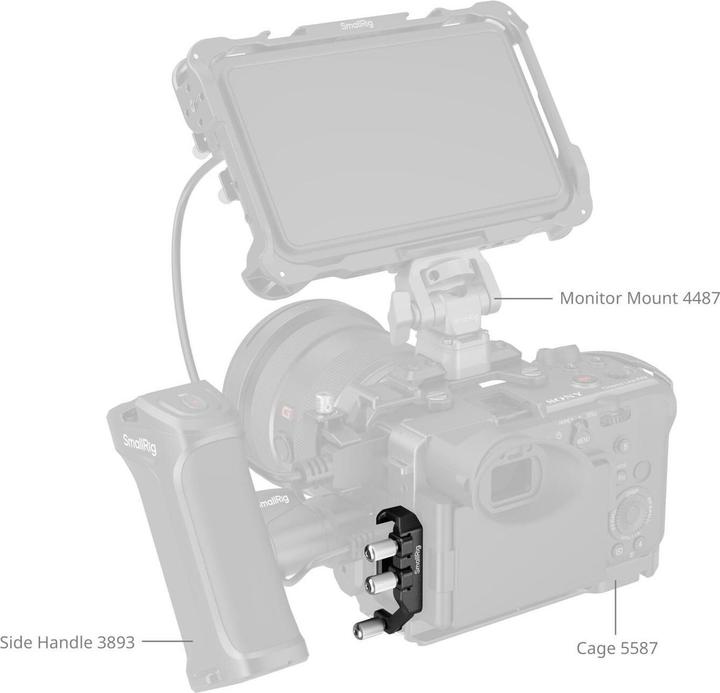 Produktbild SmallRig USB-C & MULTI Kabelklemme für Käfige für Sony FX2