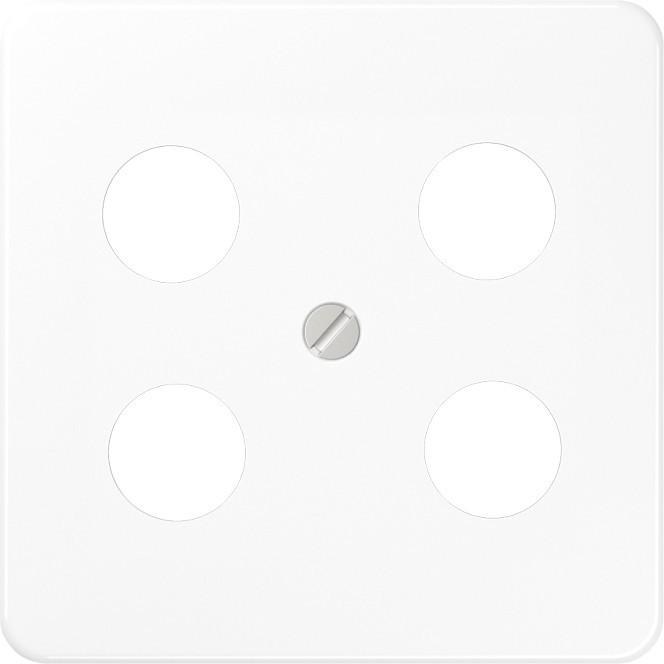Actual product image JUNG Central plate Sat/TV/Radi CD ws glz CD561-4SAT1WW