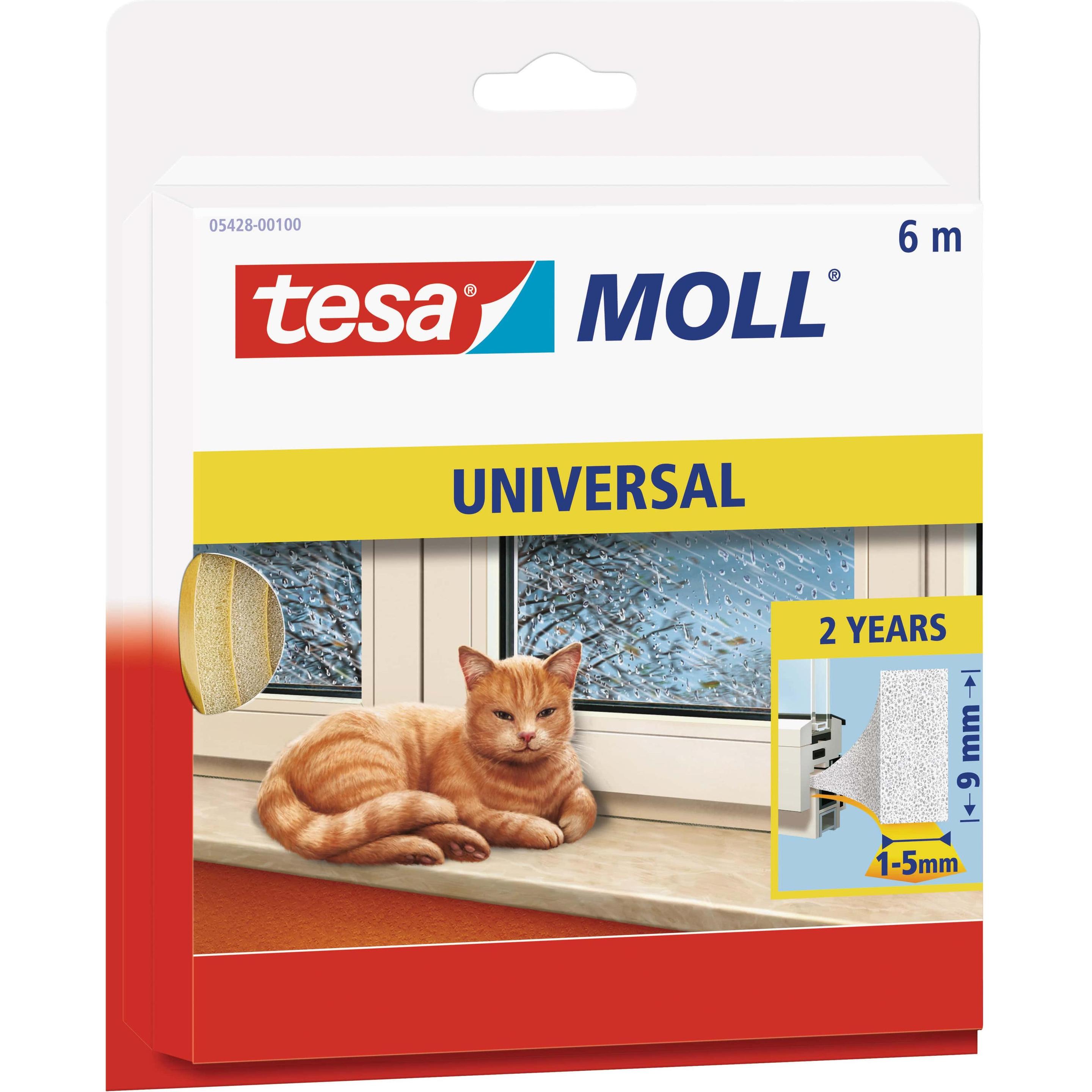 tesa, Türdichtung, tesamoll UNIVERSAL Schaumstoffdichtung, selbstklebend, zum Isolieren
