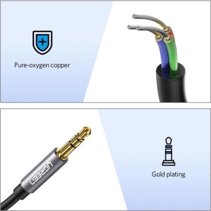 Image du produit Ugreen jack 3,5 mm - jack 3,5 mm (1.50 m, Jack 3,5 mm (AUX))