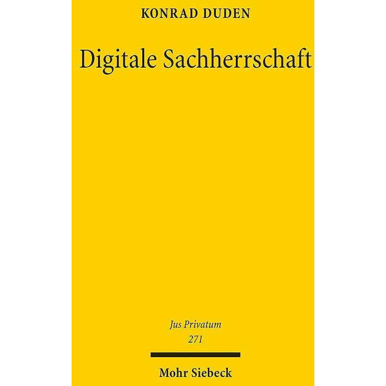 Digitale Sachherrschaft, Fachbücher von Konrad Duden