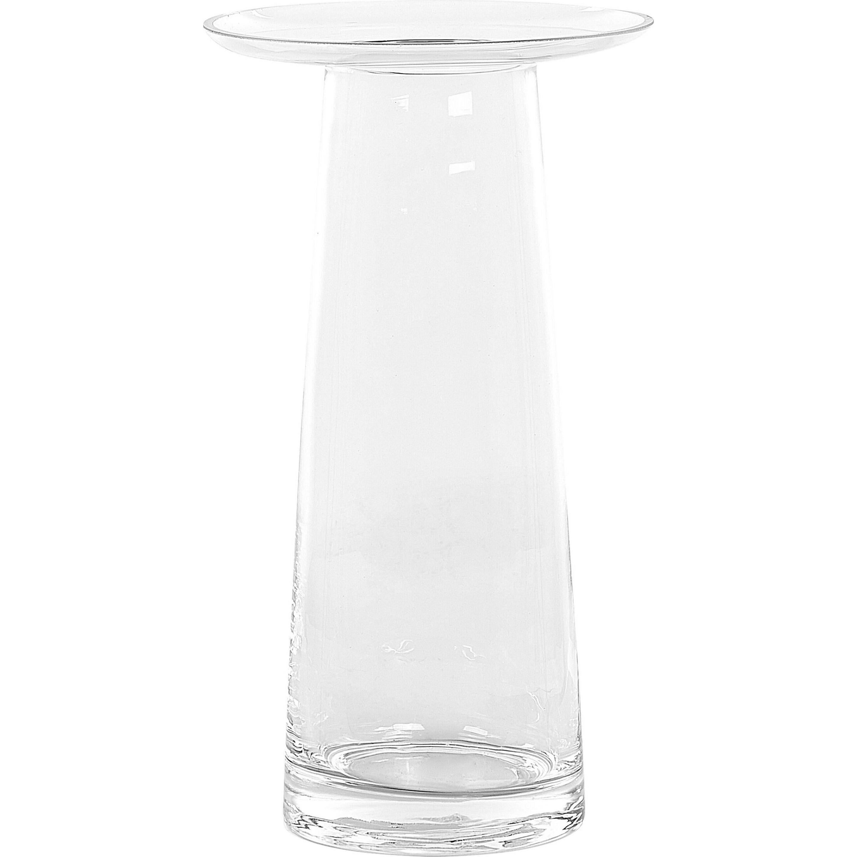 Beliani, Vaas, Bloemenvaas glas transparant 26 cm MANNA (1x)