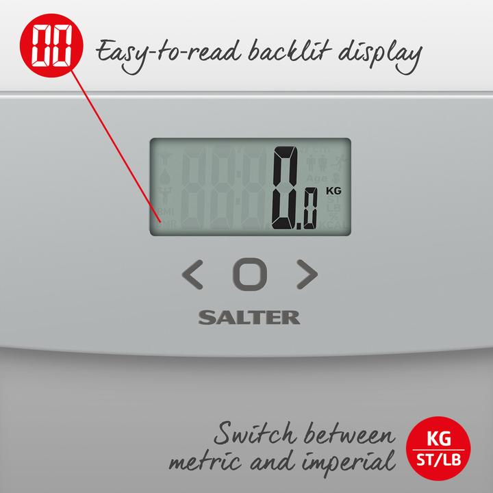 Actual product image Salter 9182 SV3R Glass Analyser Scale (150 kg)