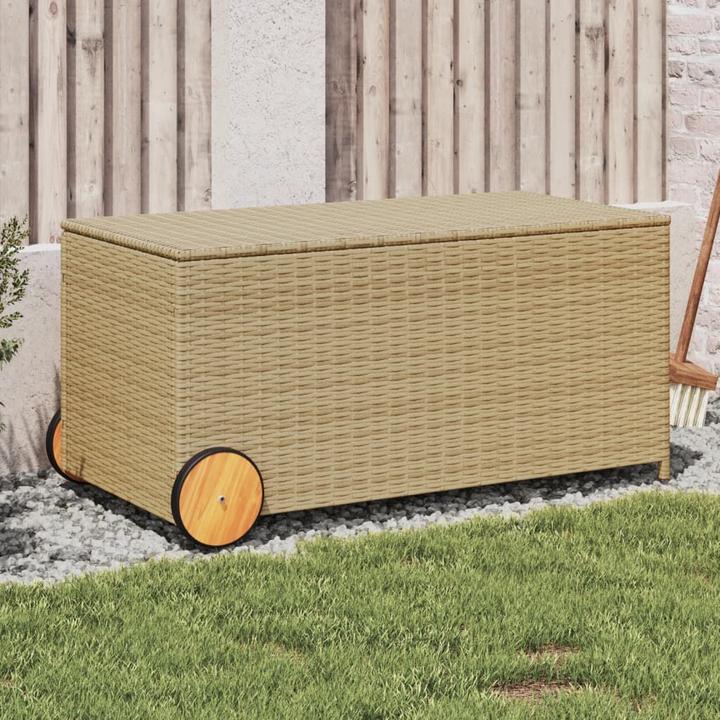 Actual product image vidaXL Garden chest with castors 190L