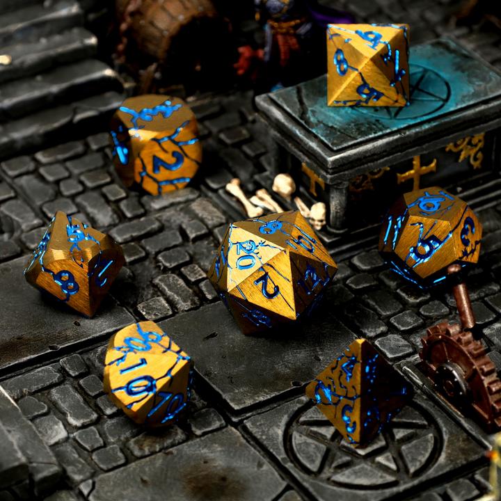 Image du produit Glass Staff CritStones Metal Würfel Set Sundered Spells (7)