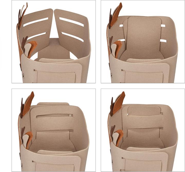 Actual product image Relaxdays Storage basket (1 x, 27 x 18 x 24 cm)