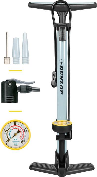 Productafbeelding Dunlop Vloerpomp fiets zwart/grijs