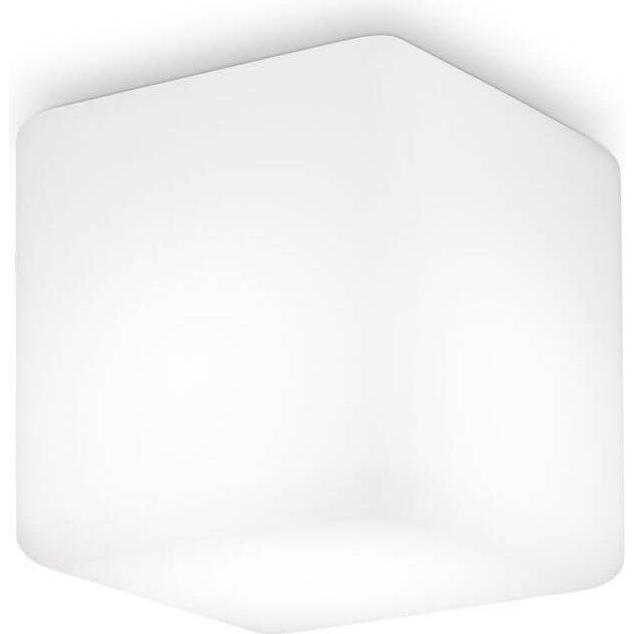 Ideal lux, Wandleuchte + Deckenleuchte, LUNA Deckenleuchte E27 dimmbar Weiss IP44 213194 (E27)
