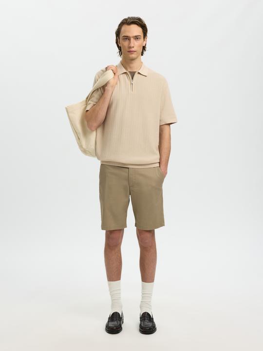 Produktbild Selected Slhcran Ss Knit Structure Zip Polo Noos (M)