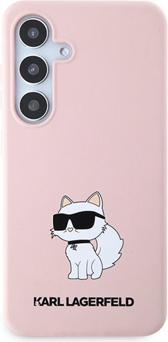 Produktbild Karl Lagerfeld KLHCS24MSNCHBCP S24+ S926 hardcase różowy/pink Silicone Choupette (Samsung Galaxy S24+)
