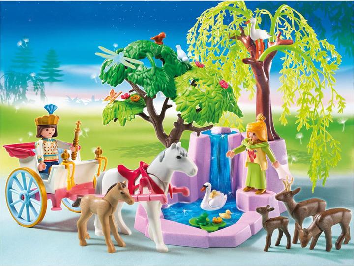 Actual product image Playmobil Prince and princess with carriage and waterfall (5021, Playmobil Princess)