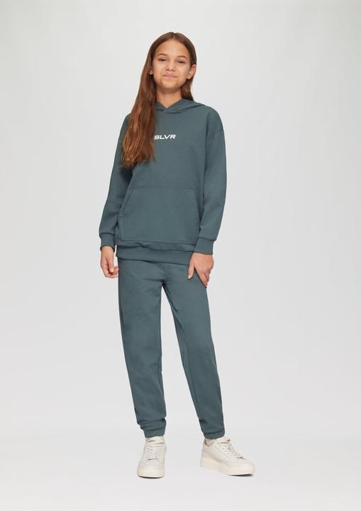 Actual product image S.Oliver Sweatshirt Unisex Kapuzen-Sweatshirt mit Känguru-Tasche und Frontprint (134, 140)