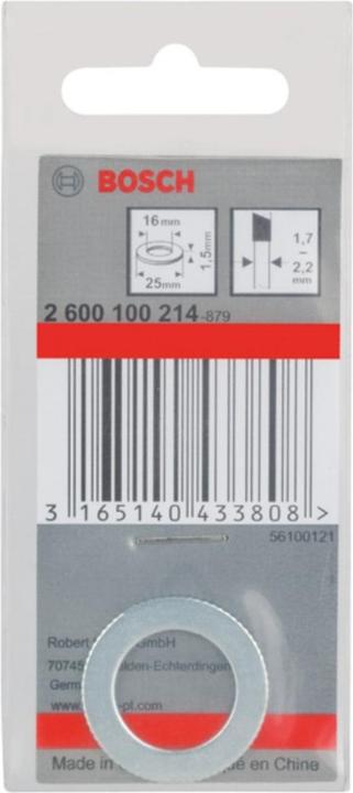 Produktbild Bosch Professional Zubehör Reduzierring für PRO Kreissägeblatt, 25 x 1,5 x 16 mm