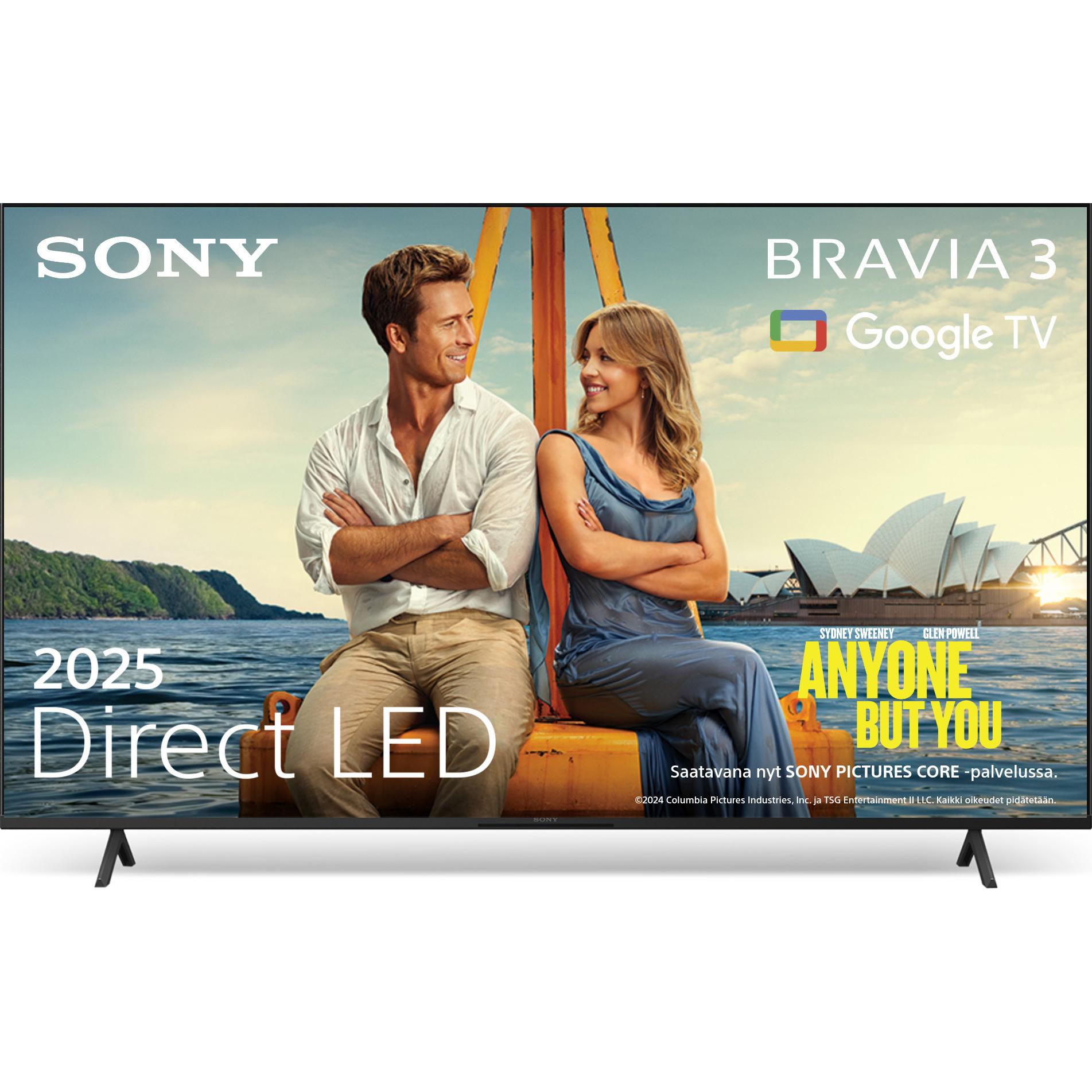 Sony K-43S3 (43", Bravia 3, LCD, 4K, 2025), TV, Schwarz