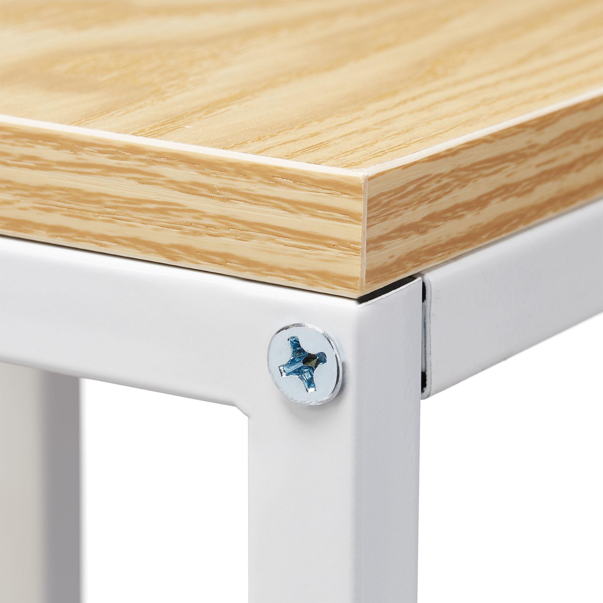 Thumbnail - Relaxdays, Pflanzenständer + Blumentreppe, Pflanzenständer mit 4 Ablagen 80 x 40 cm, Nature/Weiss