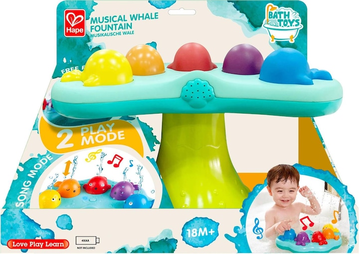 Actual product image Hape Musical whales