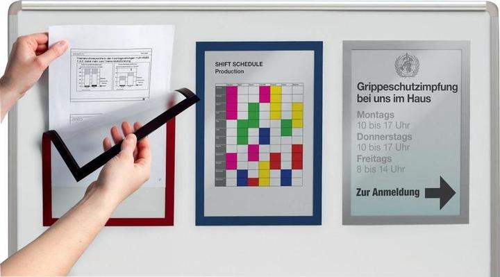 Image du produit Durable Cadre magnétique, DIN A4, film rigide, bleu foncé